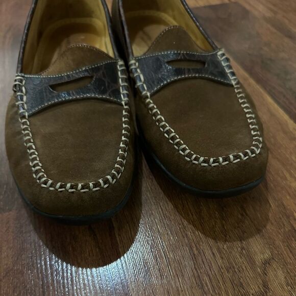 MARTIN DINGMAN Brown Leather Loafers size 12 - Picture 3 of 6